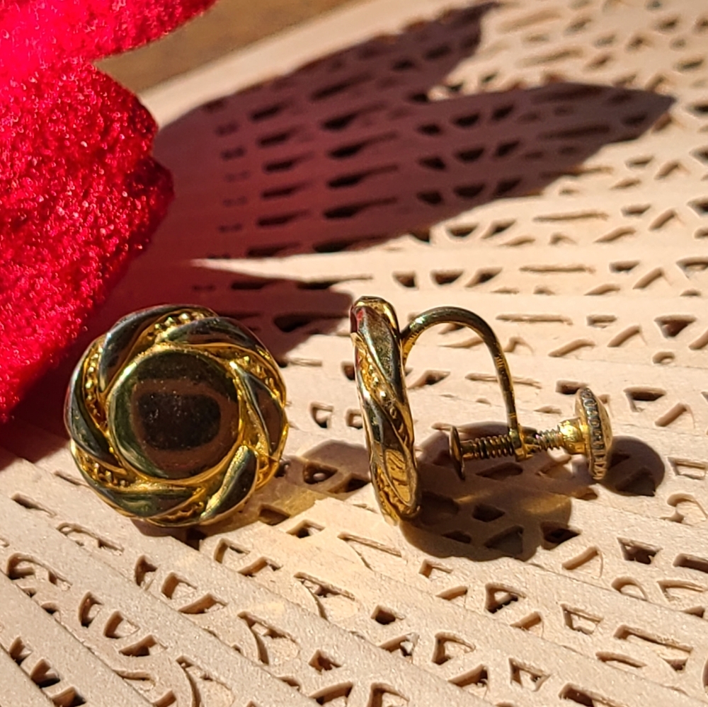 Vintage Earrings screw backing